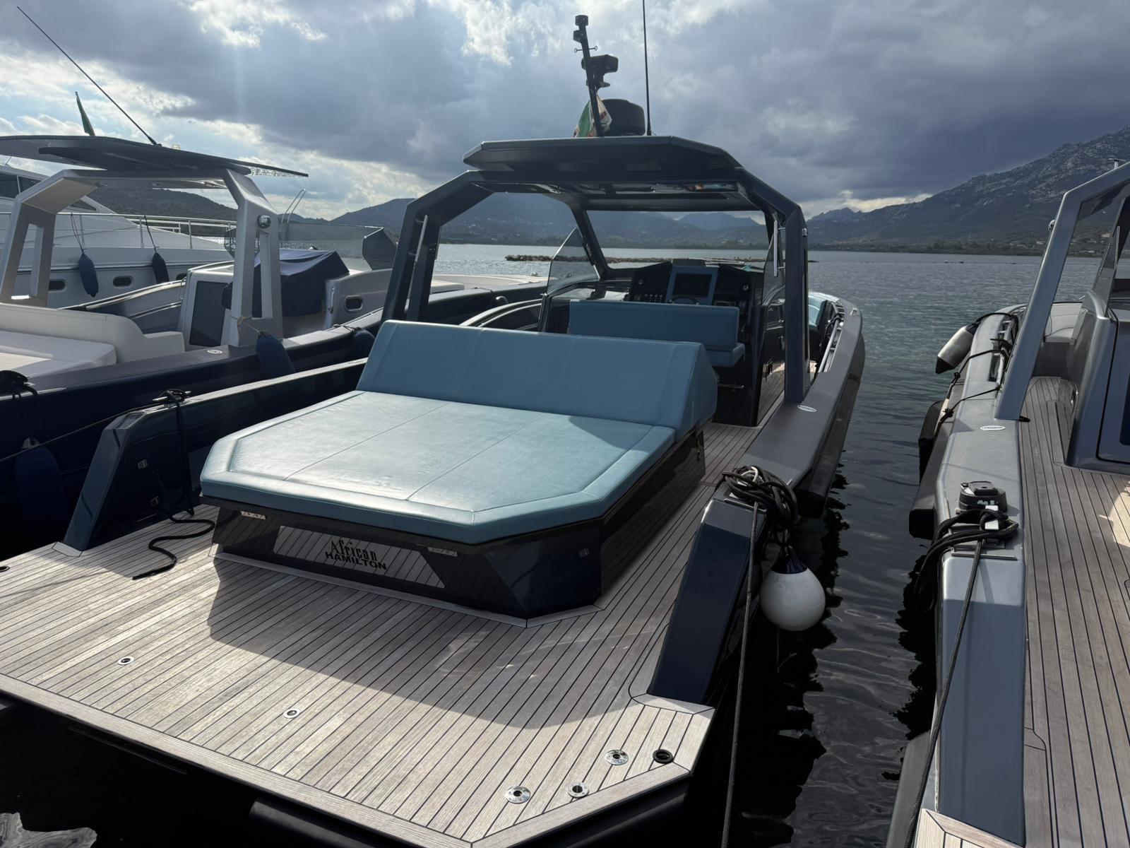 Nautilux bow sundeck with guests enjoying the sea